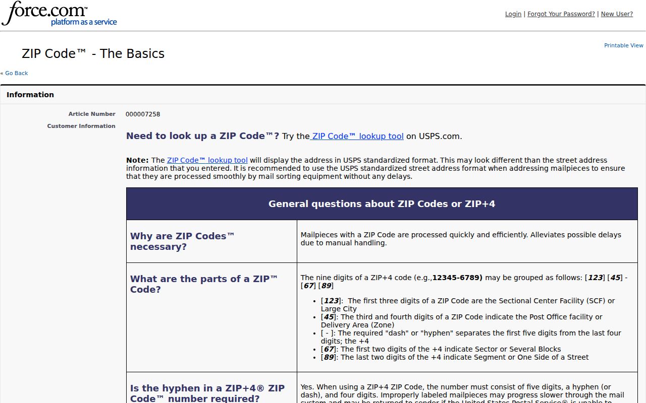 Eagan ZIP code directory USPS ZIP Code Basics reference
